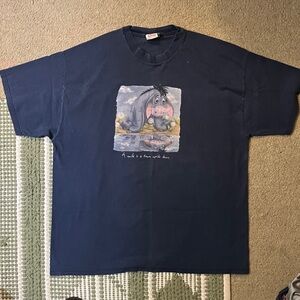 Disney Navy Blue Eeyore Short Sleeve Tee Vintage